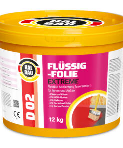 Flüssigfolie Flex 12Kg Wasserdichte Schicht Dichtfolie Außen Balkon Dusche Bad D02