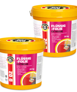 Flüssigfolie Flex 40Kg Wasserdichte Schicht Dichtfolie Außen Balkon Dusche Bad D02
