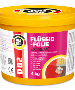 Flüssigfolie Flex 4Kg Wasserdichte Schicht Dichtfolie Außen Balkon Dusche Bad D02