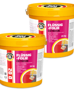 Flüssigfolie Flex 50Kg Wasserdichte Schicht Dichtfolie Außen Balkon Dusche Bad D02