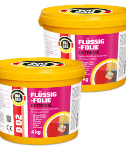 Flüssigfolie Flex 8Kg Wasserdichte Schicht Dichtfolie Außen Balkon Dusche Bad D02