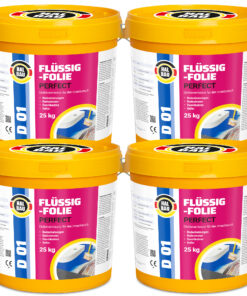 Flüssigfolie in 1K Dichtfolie Abdichtfolie Abdichtung Bad Dusche Küche Wasserdicht 100Kg HALBAU D01
