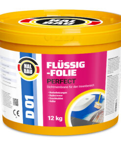 Flüssigfolie in 1K Dichtfolie Abdichtfolie Abdichtung Bad Dusche Küche Wasserdicht 12Kg HALBAU D01
