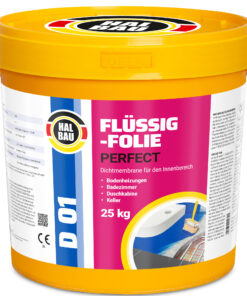 Flüssigfolie in 1K Dichtfolie Abdichtfolie Abdichtung Bad Dusche Küche Wasserdicht 25Kg HALBAU D01
