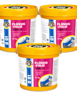 Flüssigfolie in 1K Dichtfolie Abdichtfolie Abdichtung Bad Dusche Küche Wasserdicht 75Kg HALBAU D01