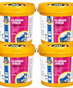 Flüssigfolie in 1K Dichtfolie Abdichtfolie Abdichtung Bad Dusche Küche Wasserdicht 80Kg HALBAU D01