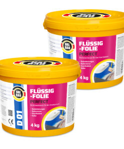 Flüssigfolie in 1K Dichtfolie Abdichtfolie Abdichtung Bad Dusche Küche Wasserdicht 8Kg HALBAU D01