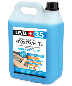 Beton-Zusatzmittel Frostschutz Plastifizierer Betonverflüssiger 5L LEVEL+35