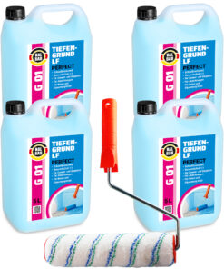 Tiefengrund 20L Perfect LF Wand Boden Voranstrich Primer HALBAU G01 + Farbroller 25cm