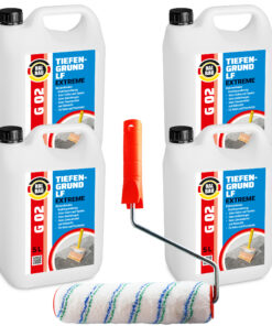 Tiefengrund LF 20L Reaktiv Silikatgrund Primer Farben Tapeten HALBAU G02 + Farbroller 25cm