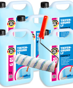 Tiefengrund 25L Perfect LF Wand Boden Voranstrich Primer HALBAU G01 + Farbroller 25cm