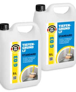 Tiefengrund LF Standard 10L Acryl-Grundierungsemulsion auf Wasserbasis Farben Tapeten HALBAU G03