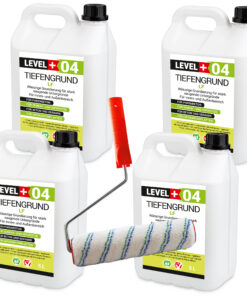 Tiefengrund LF Wand Boden Innen Außen Grundierung 20L +Farbroller 25cm LEVEL+04