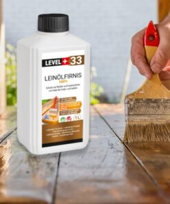 Alternative view of Leinöl Firnis 10 Liter, Holzschutz, Doppelt Gekocht, Holzpflege, Holzöl, Schnelle Trocknung, Natürlicher Holzschutz, Harzfrei LEVEL+33