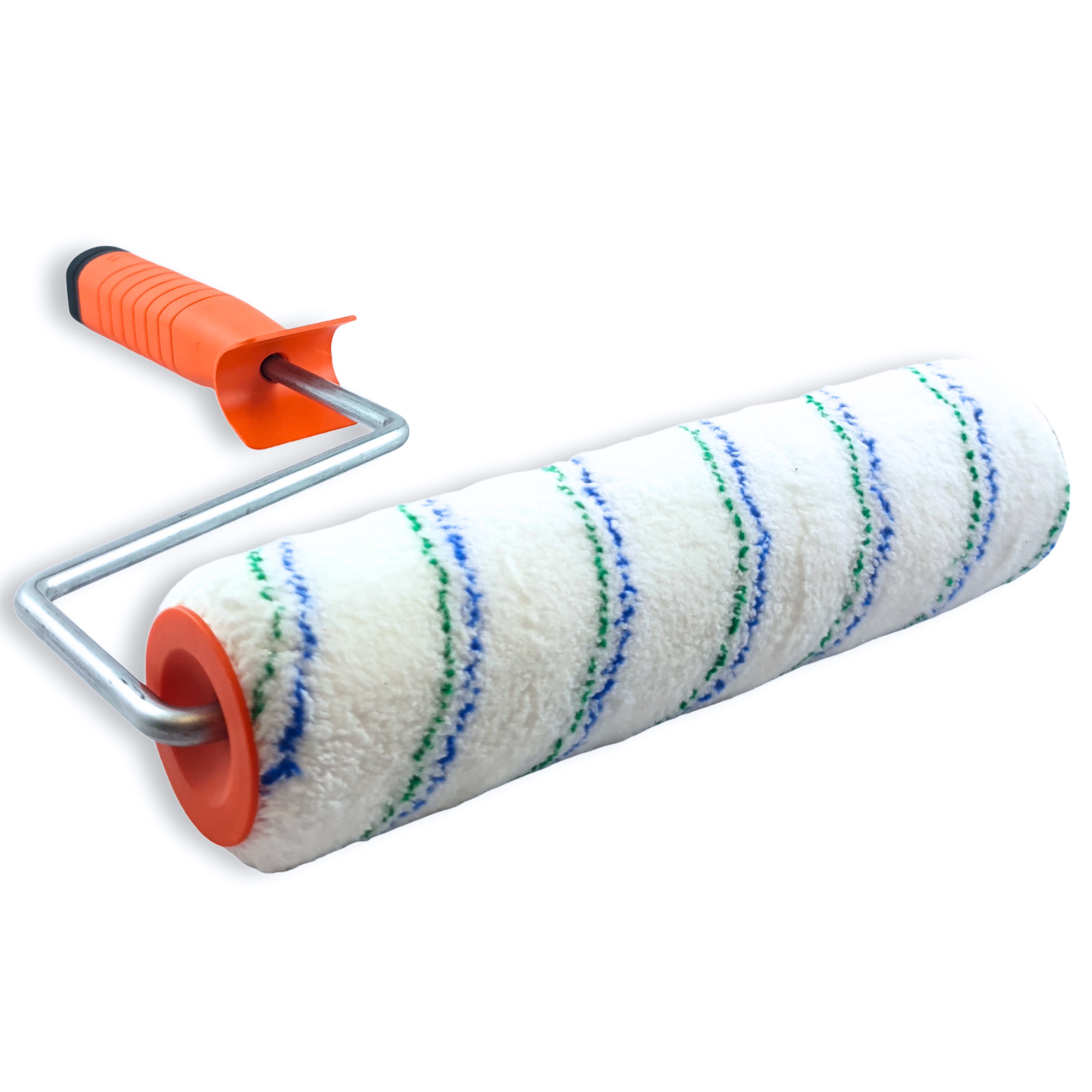 Maler Set 3tlg Farbroller Malerwalze 25cm Mikrofaser Teleskopstiel 1,8m Click – Bild 4
