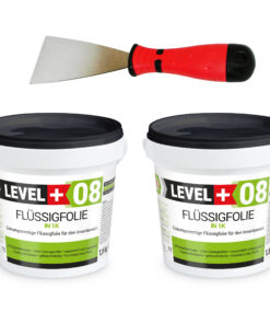 Dichtset Duschabdichtung Abdichtung Flüssigfolie 3kg Bad Dusche Küche LEVEL+ SET399