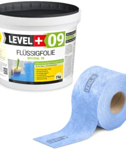 Dichtset Spezial Flussigfolie 7kg Dichtband 10m Abdichtung Bad Balkon Dusche LEVEL+ SET73