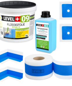 Flüssigfolie 7kg Dichtband 5m DichtSet Dusche Balkon Wassersperre Fliesen SET83