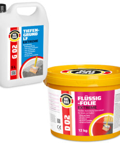 Dichtset Balkon Bad Abdichtung Flüssigfolie 12kg Dichtband Wasserdicht Set Aussen Innen H203