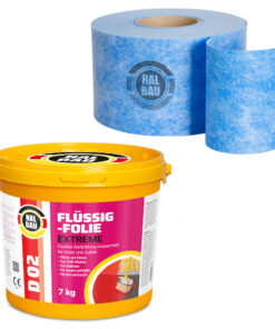 Dichtset Balkon Bad Abdichtung Flüssigfolie 7kg Dichtband Set Aussen Innen SET H306