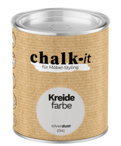 Kreidefarbe Chalk-it (04) Silver Dust 0,125L Shaby Chic Möbel Holzlack Natur Vintage Möbellack