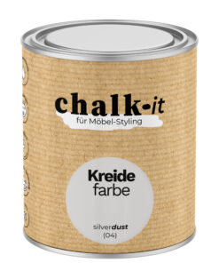 Kreidefarbe Chalk-it (04) Silver Dust 0,75L Shaby Chic Möbel Holzlack Natur Vintage Möbellack