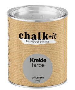 Kreidefarbe Chalk-it (05) Grey Stone 0,125L Shaby Chic Möbel Holzlack Natur Vintage Möbellack