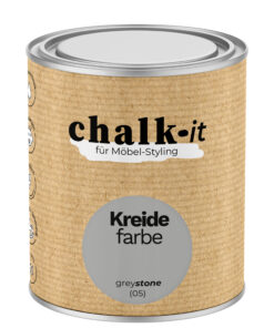 Kreidefarbe Chalk-it (05) Grey Stone 0,75L Shaby Chic Möbel Holzlack Natur Vintage Möbellack