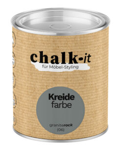 Kreidefarbe Chalk-it (06) Granite Rock 0,125L Shaby Chic Möbel Holzlack Natur Vintage Möbellack