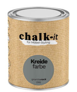 Kreidefarbe Chalk-it (06) Granite Rock 0,75L Shaby Chic Möbel Holzlack Natur Vintage Möbellack