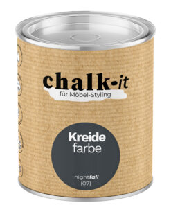 Kreidefarbe Chalk-it (07) Nightfall 0,125L Shaby Chic Möbel Holzlack Natur Vintage Möbellack