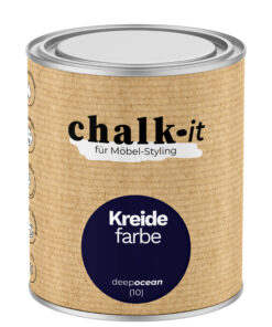 Kreidefarbe Chalk-it (10) Deep Ocean 0,75L Shaby Chic Möbel Holzlack Natur Vintage Möbellack
