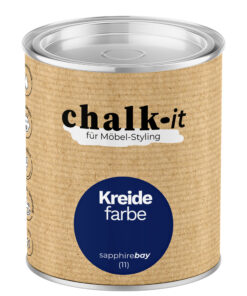 Kreidefarbe Chalk-it (11) Sapphire Bay 0,125L Shaby Chic Möbel Holzlack Natur Vintage Möbellack