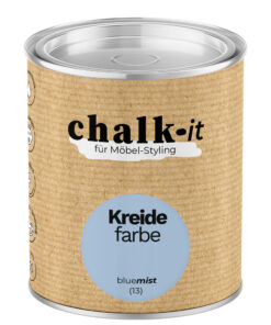 Kreidefarbe Chalk-it (13) Blue Mist 0,125L Shaby Chic Möbel Holzlack Natur Vintage Möbellack