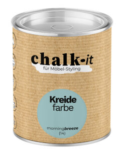 Kreidefarbe Chalk-it (14) Morning Breeze 0,125L Shaby Chic Möbel Holzlack Natur Vintage Möbellack