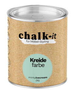 Kreidefarbe Chalk-it (16) Minty Icecream 0,125L Shaby Chic Möbel Holzlack Natur Vintage Möbellack