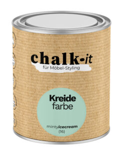 Kreidefarbe Chalk-it (16) Minty Icecream 0,75L Shaby Chic Möbel Holzlack Natur Vintage Möbellack