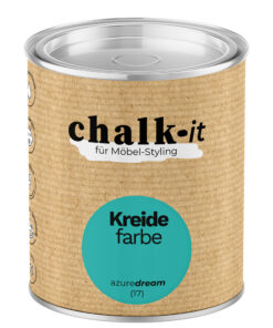 Kreidefarbe Chalk-it (17) Azure Dream 0,125L Shaby Chic Möbel Holzlack Natur Vintage Möbellack