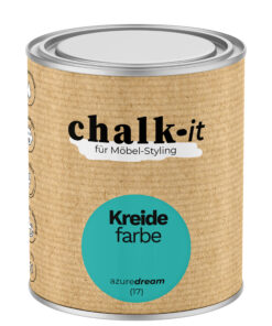 Kreidefarbe Chalk-it (17) Azure Dream 0,75L Shaby Chic Möbel Holzlack Natur Vintage Möbellack