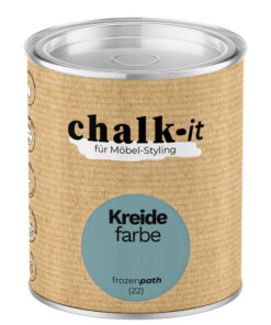 Kreidefarbe Chalk-it (22) Frozen Path 0,125L Shaby Chic Möbel Holzlack Natur Vintage Möbellack