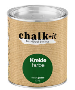 Kreidefarbe Chalk-it (24) Fresh Grass 0,125L Shaby Chic Möbel Holzlack Natur Vintage Möbellack