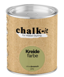 Kreidefarbe Chalk-it (25) Olive Branch 0,125L Shaby Chic Möbel Holzlack Natur Vintage Möbellack