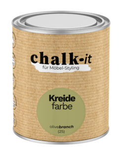 Kreidefarbe Chalk-it (25) Olive Branch 0,75L Shaby Chic Möbel Holzlack Natur Vintage Möbellack