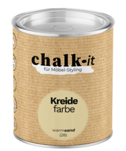 Kreidefarbe Chalk-it (28) Warm Sand 0,125L Shaby Chic Möbel Holzlack Natur Vintage Möbellack