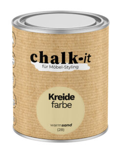 Kreidefarbe Chalk-it (28) Warm Sand 0,75L Shaby Chic Möbel Holzlack Natur Vintage Möbellack