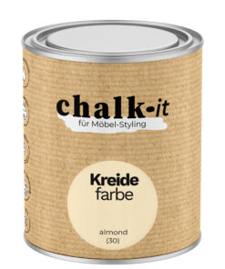 Kreidefarbe Chalk-it (30) Almond 0,75L Shaby Chic Möbel Holzlack Natur Vintage Möbellack