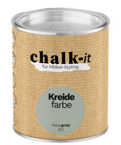 Kreidefarbe Chalk-it (31) Hazy Grey 0,125L Shaby Chic Möbel Holzlack Natur Vintage Möbellack