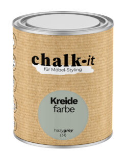 Kreidefarbe Chalk-it (31) Hazy Grey 0,75L Shaby Chic Möbel Holzlack Natur Vintage Möbellack