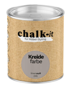 Kreidefarbe Chalk-it (33) Linen Suit 0,125L Shaby Chic Möbel Holzlack Natur Vintage Möbellack