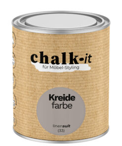 Kreidefarbe Chalk-it (33) Linen Suit 0,75L Shaby Chic Möbel Holzlack Natur Vintage Möbellack